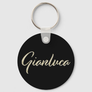 Porte-clés Gianluca Nom whitegold Button