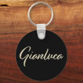 Porte-clés Gianluca Nom whitegold Button (Recto)