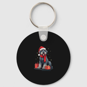 Porte-clés Giant Schnauzer Chien Fêtes de Noël Vacances Sant