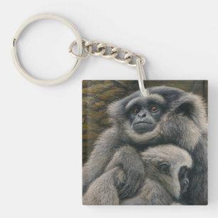 Porte-clés Gibbon Shelter - Emotional Wildlife Portrait