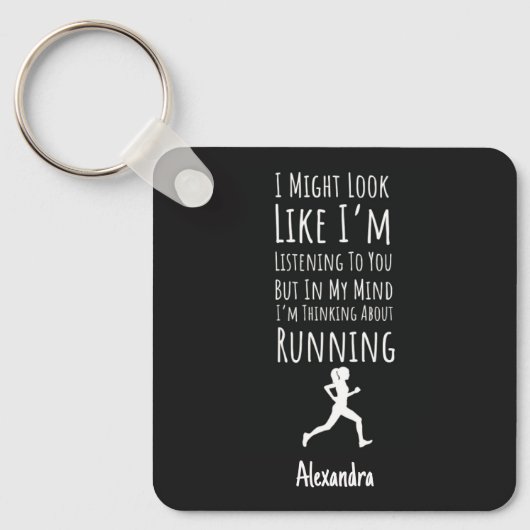 Porte-clés Gift Ideas For Female Runners Funny Personalized (Recto)