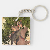Porte-clés Gigantoraptor Art d'aventure pour enfants Dinosaur (Dos)
