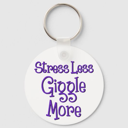 Porte-clés GIGGGLE MORE, encre violette (Recto)
