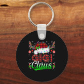 Porte-clés Gigi Claus Christmas Lights Matching Family Xmas P (Recto)