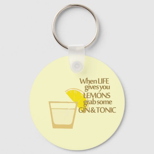 Porte-clés gin citrons et tonique (Recto)