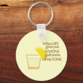 Porte-clés gin citrons et tonique (Recto)