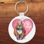 Porte-clés Ginger Cat Saint-Valentin (Recto)