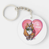 Porte-clés Ginger Cat Saint-Valentin (Devant)