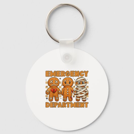 Porte-clés Gingerbread Emergency Department Christmas Nurse D (Recto)