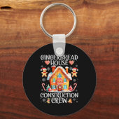 Porte-clés Gingerbread House Construction Crew Baking Christm (Recto)