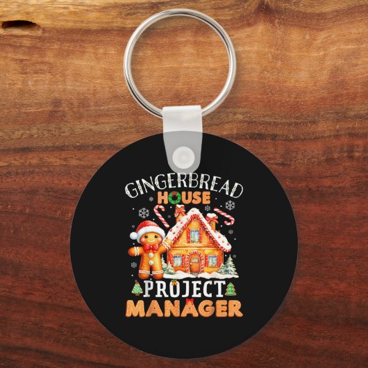 Porte-clés Gingerbread House Project Manager Decorating Bakin (Recto)