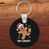 Porte-clés Gingerbread Man Oh Snap Christmas Funny Cookie (Recto)