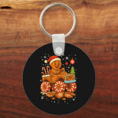 Porte-clés Gingerbread Monster Truck Christmas Snow Cute Xmas (Recto)