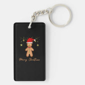 Porte-clés Gingerbread Salutations Noël (Dos)