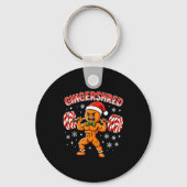 Porte-clés Gingershred Funny Gingerbread Man Gym Bodybuilding (Recto)