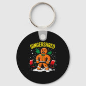 Porte-clés Gingershred Funny Gingerbread Man Gym Bodybuilding (Recto)
