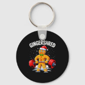 Porte-clés Gingershred Funny Gingerbread Man Gym Bodybuilding (Recto)