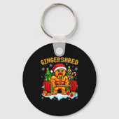 Porte-clés Gingershred Funny Gingerbread Man Gym Bodybuilding (Recto)