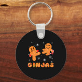 Porte-clés Ginjas Gingerbread Ninjas Funny Ugly Christmas  (Recto)