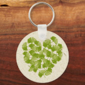 Porte-clés Ginkgo Leaf Heart (Recto)