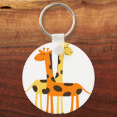 Porte-clés girafe afrique safari faune (Recto)