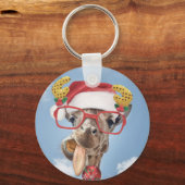 Porte-clés Girafe de Christmas (Recto)