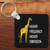 Porte-clés Girafe drôle de jeu de mots (Recto)