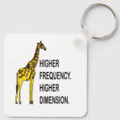 Porte-clés Girafe drôle de jeu de mots (Dos)