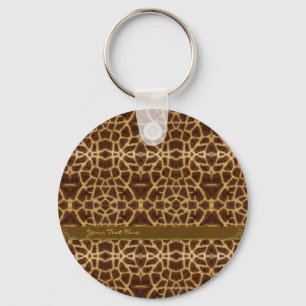 Porte-clés Girafe girly motif Imprimé d'animal & Stiletto