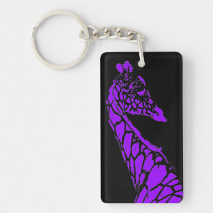 Porte-clés Girafe pourpre