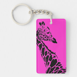 Porte-clés Girafe (rose)