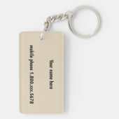 Porte-clés Girafes du Kenya Afrique (Dos)