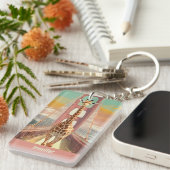 Porte-clés Giraffe à San Francisco sur le Golden Gate Bridge (Devant droit)