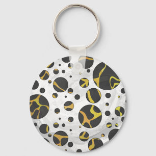 Porte-clés Giraffe Brown et jaune