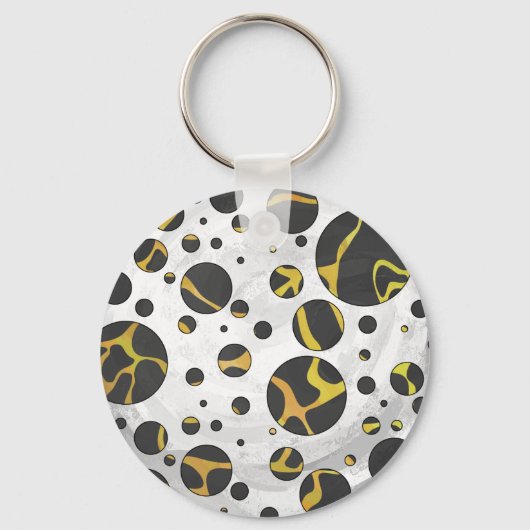Porte-clés Giraffe Brown et jaune (Recto)