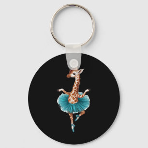Porte-clés Giraffe Cute Dans Un Tutu Dansant Comme Ballerina