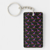 Porte-clés Giraffe de couleur arc-en-ciel (Devant)