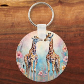 Porte-clés Giraffe Garden Pastel (Verso)