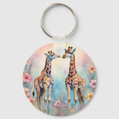 Porte-clés Giraffe Garden Pastel (Verso)