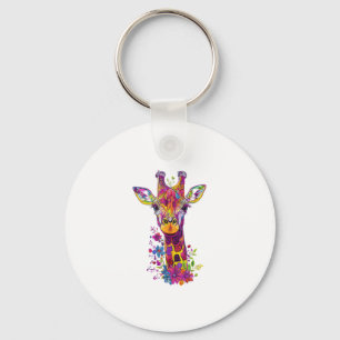 Porte-clés Giraffe Graphic Gastronomie mignonne Giraffe femme