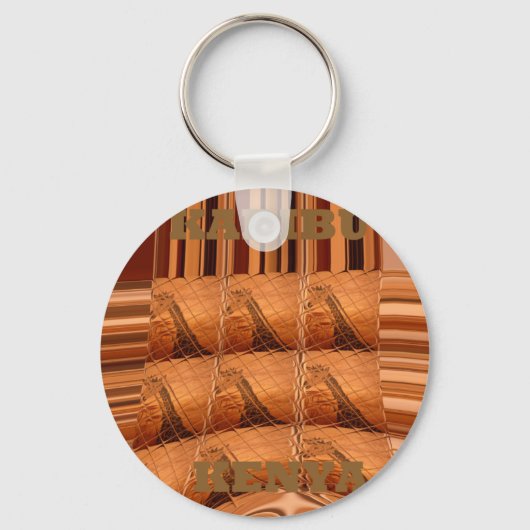 Porte-clés Giraffe Hakuna Matata Chic Art Moderne Col (Recto)