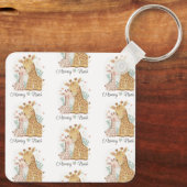 Porte-clés Giraffe personnalisée Porte - clé de bébé (Verso)