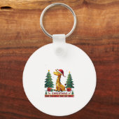 Porte-clés Giraffe Ugly Christmas Sweaters Funny Santa Hat Li (Recto)