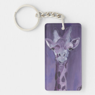 Porte-clés Giraffe violette