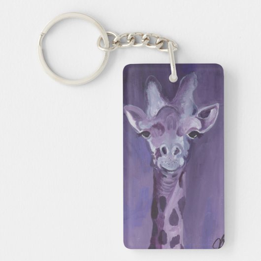 Porte-clés Giraffe violette (Devant)