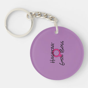 Porte-clés "Girl Boss"