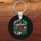 Porte-clés Girl Cute Aka JunetDix Tee Histoire noire Amérique (Recto)