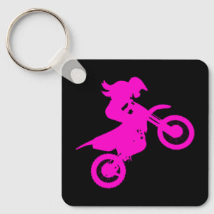 Porte-clés Girl Dirt Bike