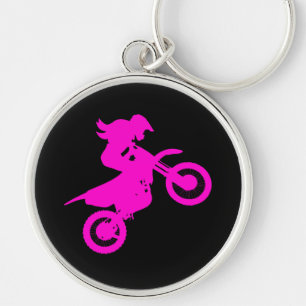 Porte-clés Girl Dirt Bike