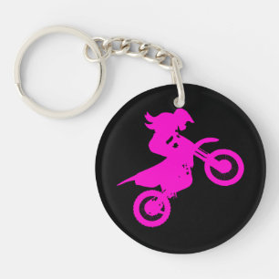 Porte-clés Girl Dirt Bike